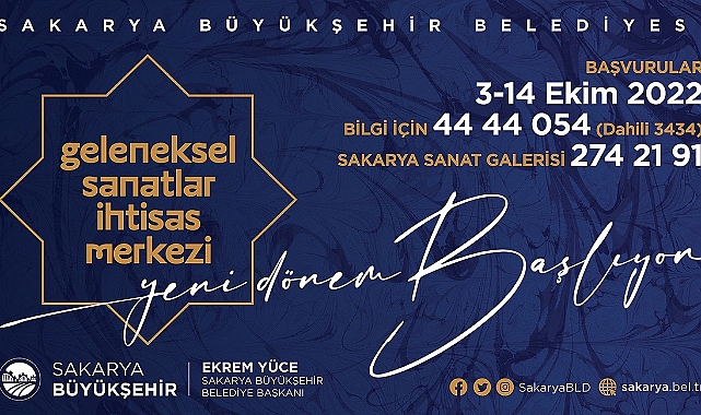 Geleneksel Sanatlar İhtisas Merkezi’nde yeni dönem başlıyor