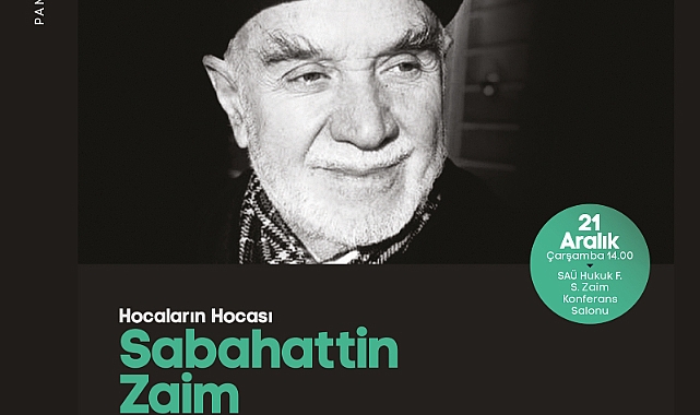 Sabahattin Zaim panelde konuşulacak