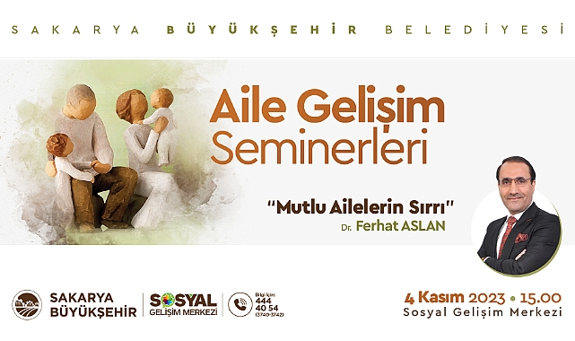 Büyükşehir Aile Gelişim Seminerleri başlıyor