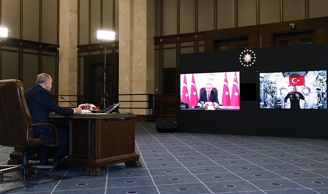 Erdoğan, Türkiye’nin ilk astronotu Gezeravcı ile görüştü
