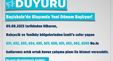 Kocaeli Başiskele’de toplu ulaşımda yeni dönem başlıyor
